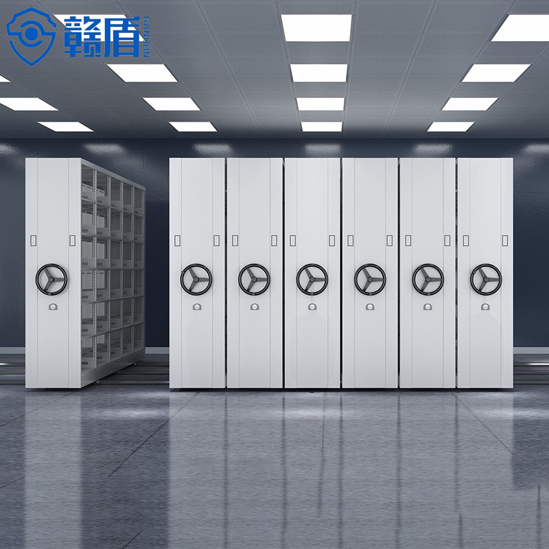 High Density Mobile Shelving Filing System Compact Storage Metal Compa