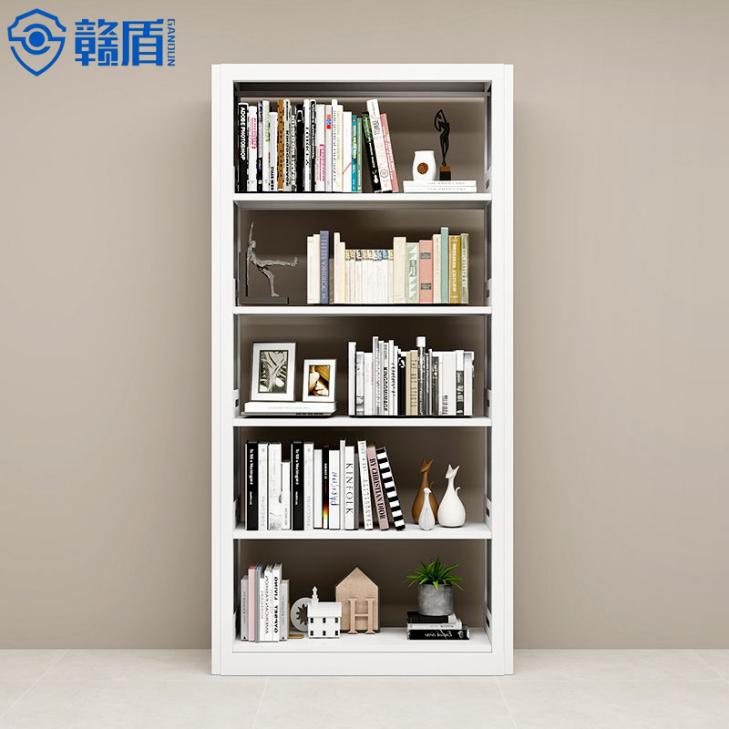 White Freestanding Shelving Unit Steel Bookcase Cube Display Book Shel