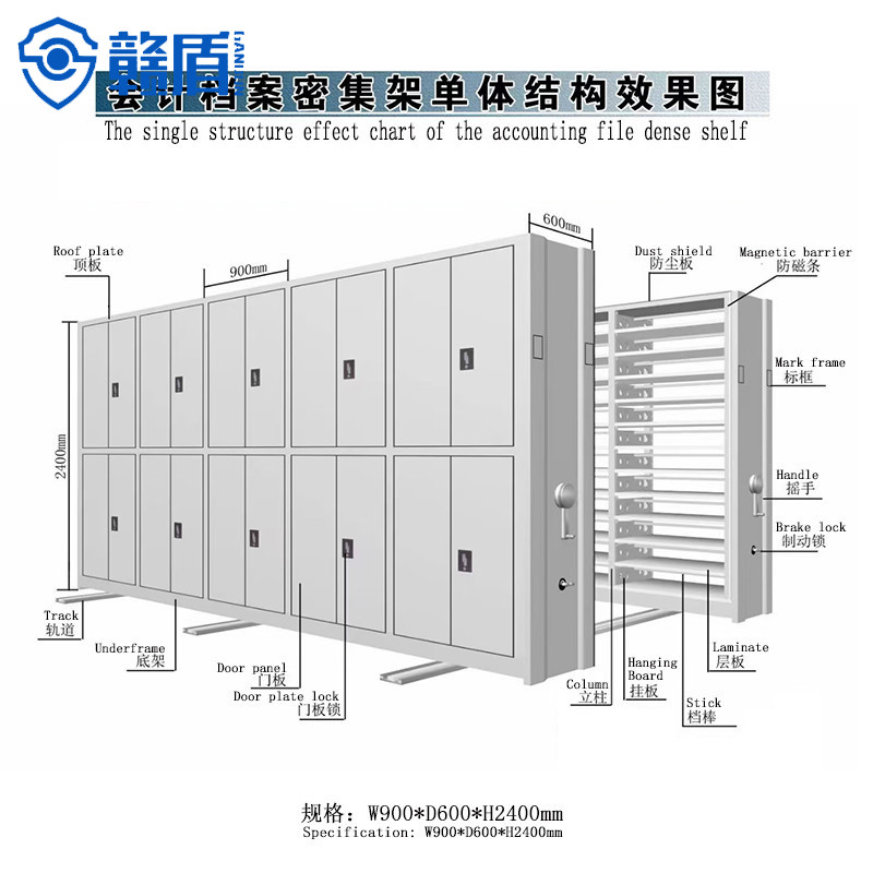 Mobile Shelving System High Density Storage Hospital Filing Storage Me